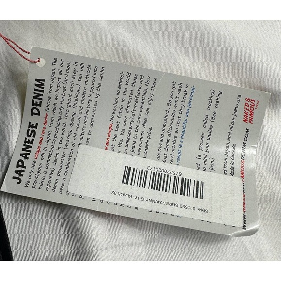 Naked & Famous Denim Black Coated Skinny Jeans - Picture 12 of 15